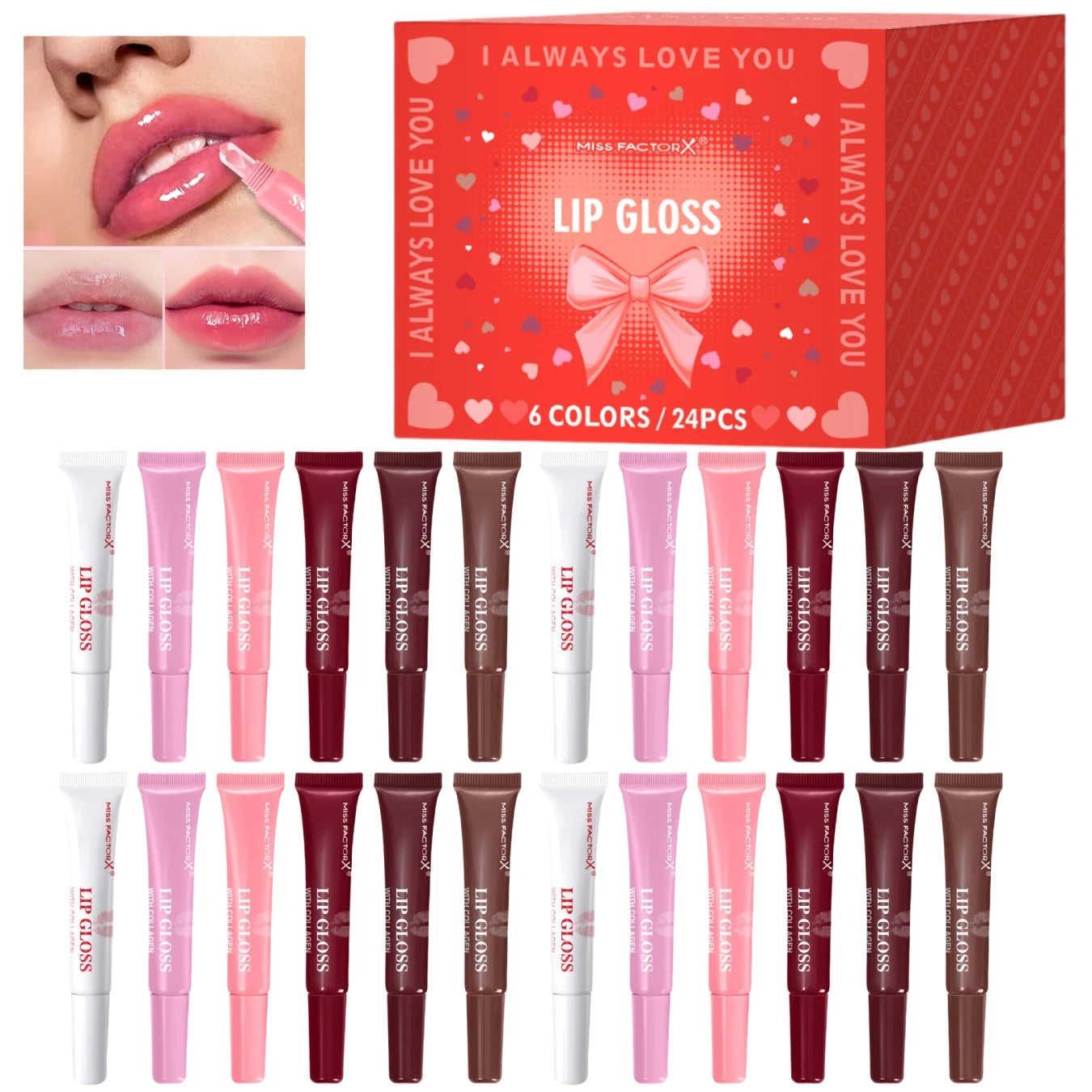 LUVORA™ Ultimate Gloss Set — 24 Shades