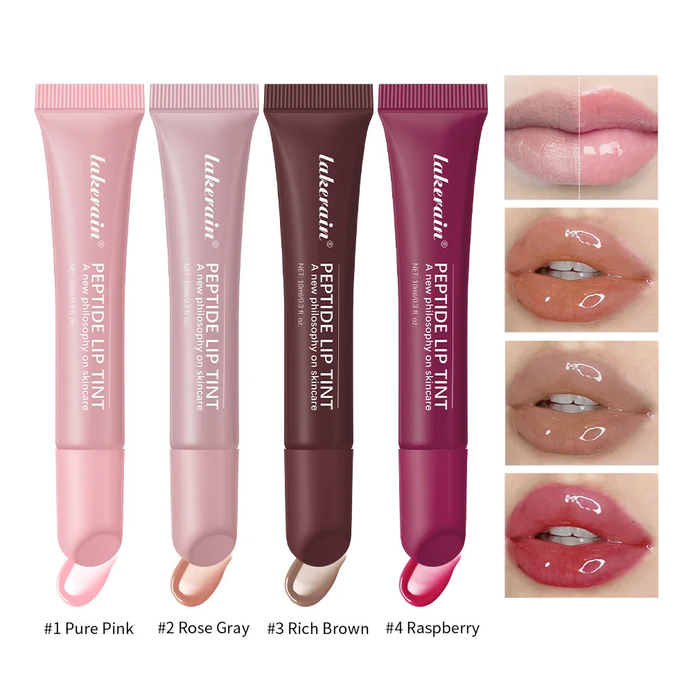 Luvora lip gloss shades pure pink rose gray rich brown raspberry


