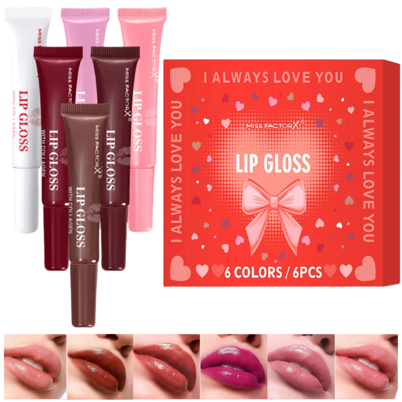 LUVORA™ Signature Gloss Collection — 6 Shades